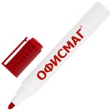 {{photo.Alt || photo.Description || 'Маркер стираемый для белой доски КРАСНЫЙ, ОФИСМАГ, круглый наконечник, 3 мм, 152220'}}