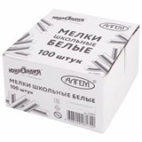 {{photo.Alt || photo.Description || 'Мел белый квадратный 100 штук, ЮНЛАНДИЯ (Алгем), картонная упаковка, 229070'}}