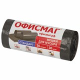 {{photo.Alt || photo.Description || 'Мeшки для мусoра 30 л, черные, в рулоне 30 шт., ПНД 8 мкм, 50х60 см, ОФИСМАГ стандарт, 601379'}}