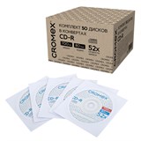 {{photo.Alt || photo.Description || 'Диски CD-R в конверте КОМПЛЕКТ 50 шт., 700 Mb, 52x, CROMEX, 513797'}}