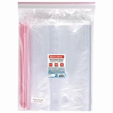 {{photo.Alt || photo.Description || 'Пакеты с замком ZIP LOCK "зиплок", комплект 100 шт., 400х500 мм, ПВД, толщина 40 микрон, BRAUBERG, 606219'}}