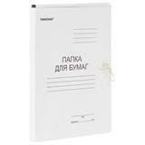 {{photo.Alt || photo.Description || 'Папкa для бумаг с завязками картонная ОФИСМАГ, гарантированная плотность 220 г/м2, до 200 листов, 127817'}}