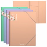 {{photo.Alt || photo.Description || 'Папка на резинках ERICH KRAUSE "Matt Pastel Bloom", до 300 листов, ассорти, 600 мкм, 61202'}}