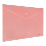 {{photo.Alt || photo.Description || 'Папка-конверт с кнопкой BRAUBERG "Pastel", А4, матовая непрозрачная, персиковая, ПРОЧНАЯ 0,2 мм, 272882'}}