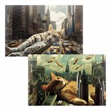 {{photo.Alt || photo.Description || 'Папка-конверт с кнопкой ERICH KRAUSE "Big City Cats", A4, до 120 листов, непрозрачная, ассорти, 0,16 мм, 63511'}}
