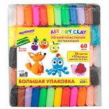 {{photo.Alt || photo.Description || 'Пластилин супер легкий воздушный 60 штук (36 цветов + 12х2 базовых), 600 г, 3 стека, ЮНЛАНДИЯ, 106981'}}