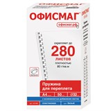 {{photo.Alt || photo.Description || 'Пружины пластиковые для переплета, КОМПЛЕКТ 50 шт., 32 мм (для сшивания 241-280 л.), белые, ОФИСМАГ, 531462'}}