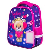 {{photo.Alt || photo.Description || 'Ранец BRAUBERG FIT, 2 отделения, "Smiling bear", 3D-панель, 38х27х14 см, 270614'}}