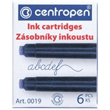 {{photo.Alt || photo.Description || 'Картриджи чернильные СИНИЕ CENTROPEN, КОМПЛЕКТ 6 шт., 0019/6, 1 0019 0601'}}