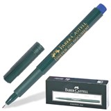 {{photo.Alt || photo.Description || 'Ручка капиллярная (линер) FABER-CASTELL "Finepen 1511", СИНЯЯ, корпус темно-зеленый, линия письма 0,4 мм, 151151'}}