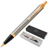 {{photo.Alt || photo.Description || 'Ручка шариковая PARKER "IM Core Brushed Metal GT", серебристый матовый лак, позолота, синяя, 1931670'}}