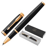 {{photo.Alt || photo.Description || 'Ручка-роллер PARKER "IM Core Black Lacquer GT", черный глянцевый лак, позолота, черная, 1931659'}}