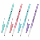 {{photo.Alt || photo.Description || 'Ручка шариковая BRAUBERG "Офисная" PASTEL COLOR, СИНЯЯ, корпус ассорти, пишущий узел 1 мм, линия письма 0,5 мм, 144199'}}