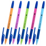 {{photo.Alt || photo.Description || 'Ручка шариковая с грипом BRAUBERG "ULTRA GT MIX", СИНЯЯ, корпус ассорти, линия 0,35 мм, 144055'}}