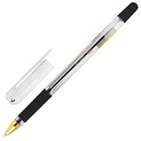 {{photo.Alt || photo.Description || 'Ручка шариковая с грипом BRAUBERG "X-ONE", ЧЕРНАЯ, корпус прозрачный, узел 0,5 мм, линия письма 0,35 мм, 143988'}}