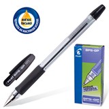 {{photo.Alt || photo.Description || 'Ручка шариковая масляная с грипом PILOT "BPS-GP", ЧЕРНАЯ, корпус прозрачный, узел 0,5 мм, линия письма 0,18 мм, BPS-GP-EF, BPS-GP-ЕF'}}