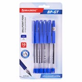 {{photo.Alt || photo.Description || 'Ручки шариковые BRAUBERG "BP-GT", НАБОР 10 ШТУК, СИНИЕ, евронаконечник 0,7 мм, линия письма 0,35 мм, блистер, 144008'}}