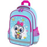 {{photo.Alt || photo.Description || 'Рюкзак ПИФАГОР SCHOOL, 1 отделение, 3 кармана, "Smart penguin", 38x28х14 см, 271403'}}