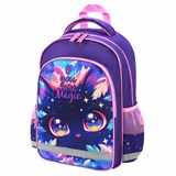 {{photo.Alt || photo.Description || 'Рюкзак ПИФАГОР SCHOOL, 1 отделение, 3 кармана, "Magic kitty", 38x28х14 см, 273166'}}