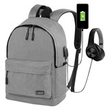 {{photo.Alt || photo.Description || 'Рюкзак HEIKKI ACTIVE (ХЕЙКИ) универсалный, отд. для ноутбука, USB-порт, серый, 44х31х14 см, 272561'}}