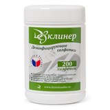 {{photo.Alt || photo.Description || 'Дезинфицирующие салфетки для обработки поверхностей 200 шт., ДЕЗКЛИНЕР, банка'}}