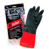 {{photo.Alt || photo.Description || 'Перчатки МНОГОРАЗОВЫЕ латексные BiColor черно-красные, хлопчатобумажное напыление, размер S (маленький), вес 60 г, КП, 139468'}}