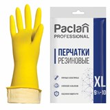 {{photo.Alt || photo.Description || 'Перчатки МНОГОРАЗОВЫЕ латексные PACLAN "Professional", хлопчатобумажное напыление, размер XL (очень большой), желтые, вес 58 г'}}