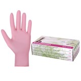 {{photo.Alt || photo.Description || 'Перчатки нитриловые смотровые SFM Supersoft PINK, 100 пар (200 шт.), размер L (большой), розовые'}}