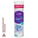 Ватные диски КОМПЛЕКТ 150 шт., LURE, двусторонние, 10796 117597