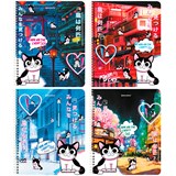 {{photo.Alt || photo.Description || 'Тетрадь А5 80 л. BRAUBERG, гребень, клетка, обложка картон, "Anime Cats" (микс в спайке), 404415'}}