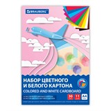 {{photo.Alt || photo.Description || 'Набор цветного и белого картона немелованный A4 (белый – 10 л., цветной – 20 л., 10 цветов.), BRAUBERG, 200х290, Superjet, 116422'}}