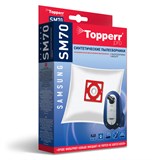 {{photo.Alt || photo.Description || 'Мешок для пылесоса (пылесборник) синтетический TOPPERR SM 70, SAMSUNG, КОМПЛЕКТ 4 шт., 1406'}}