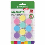 {{photo.Alt || photo.Description || 'Магниты 30 мм, НАБОР 10 шт., "MACAROONS", BRAUBERG KIDS, блистер, 272521'}}