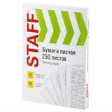 {{photo.Alt || photo.Description || 'Бумага писчая А4, 65 г/м2, 250 л., Россия, белизна 92% (ISO), STAFF, 114214'}}