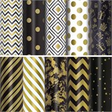 {{photo.Alt || photo.Description || 'Бумага упаковочная подарочная мелованная "Golden pattern", 70x100 см, 10 дизайнов ассорти, ЗОЛОТАЯ СКАЗКА, 591912'}}