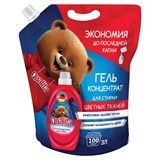 Гель для стирки цветного белья 3 л, QUALITA, концентрат, дой-пак 702024