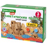 {{photo.Alt || photo.Description || 'Песок для лепки кинетический, 3 цвета, 3 кг, коробка-песочница, BRAUBERG KIDS, 666009'}}