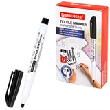 {{photo.Alt || photo.Description || 'Маркер для ткани ЧЕРНЫЙ, TEXTILE MARKER, несмываемый, круглый наконечник 1-3 мм, BRAUBERG, 152657'}}