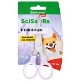 {{photo.Alt || photo.Description || 'Ножницы BRAUBERG KIDS 130 мм, ручки лавандовые, закругленные лезвия с линейкой, 274061'}}
