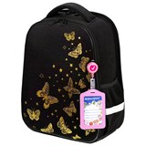 {{photo.Alt || photo.Description || 'Ранец BRAUBERG FIT, 2 отделения, "Golden butterflies", 38х27х14 см, 274383'}}