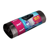 Мешки для мусора 30 л, черные, в рулоне 30 шт., ПНД, 6 мкм, YORK, 902130 703724