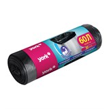 Мешки для мусора 60 л, черные, в рулоне 20 шт., ПНД, 6 мкм, YORK, 902140 703725