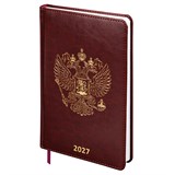 {{photo.Alt || photo.Description || 'Ежедневник датированный 2027, А5, 138х213 мм, BRAUBERG "State", под кожу, коричневый, 118041'}}