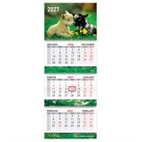 {{photo.Alt || photo.Description || 'Календарь квартальный 2027 г., 3 блока, 3 гребня, бегунок, мелованная бумага, BRAUBERG EXTRA, "Милые козлята", 118301'}}