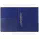 Папка с металлическим скоросшивателем и внутренним карманом BRAUBERG Диагональ, темно-синяя, до 100 листов, 0,6 мм, 221352 221352
