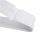 Вешалки-плечики для одежды, размер 48-50, металл, антискользящие, КОМПЛЕКТ 20 шт., белые, BRABIX PREMIUM, 608470 608470