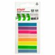 Закладки клейкие неоновые STAFF, 45х8 мм, 160 штук (8 цветов х 20 листов), на пластиковом основании, 129354 129354