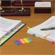 Закладки клейкие неоновые STAFF, 45х8 мм, 160 штук (8 цветов х 20 листов), на пластиковом основании, 129354 129354