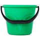 Ведро 6 л, без крышки, пластиковое, пищевое, с глянцевым узором, цвет зеленый, мерная шкала, LAIMA, 603891 603891
