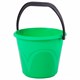 Ведро 6 л, без крышки, пластиковое, пищевое, с глянцевым узором, цвет зеленый, мерная шкала, LAIMA, 603891 603891